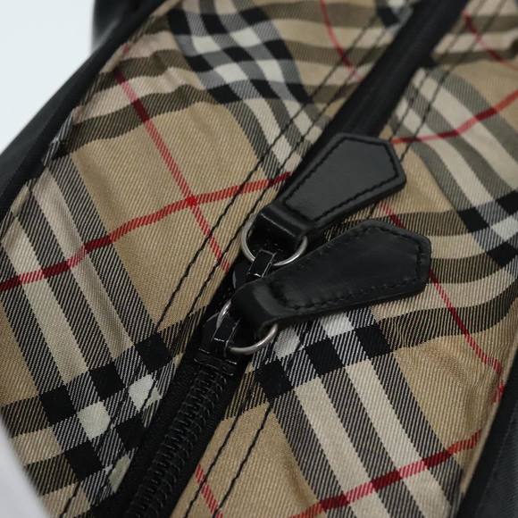 BURBERRY Nova Check Tote Bag Nylon Beige Black Silver Auth fm3822 - Picture 10 of 16